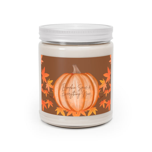 Pumpkin Spice & Everything Nice Candle – Cozy Fall Scented Soy Candle | Byte & Paper