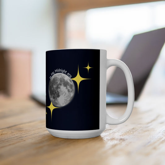 In My Midnight Era Mug – Celestial Moon & Stars Coffee Cup