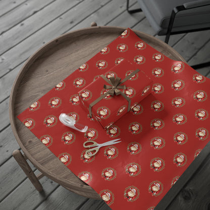 🎅 Vintage Santa Wrapping Paper | Classic Red Christmas Gift Wrap