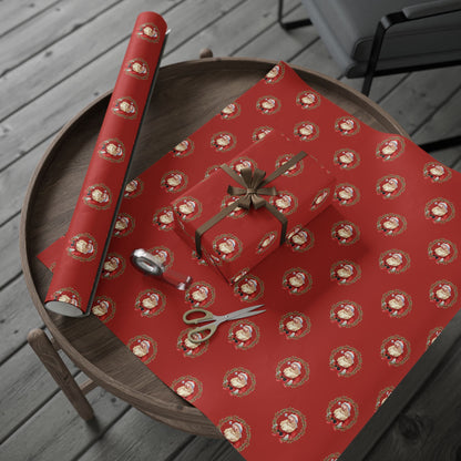 🎅 Vintage Santa Wrapping Paper | Classic Red Christmas Gift Wrap