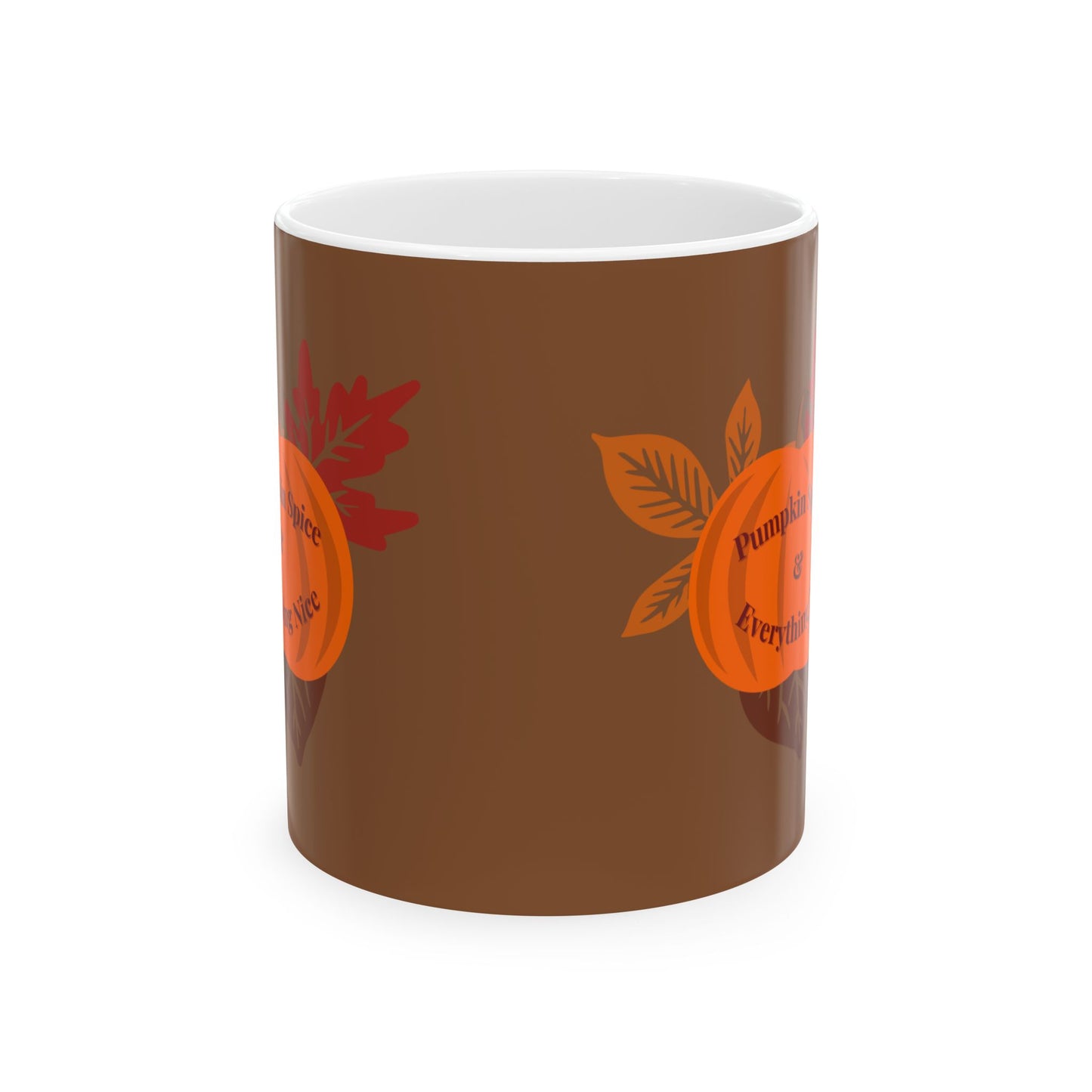 Autumn Pumpkin Spice Mug | Cozy Ceramic Coffee Cup for Fall, Hot Drink Lover, Halloween Decor, Gift Idea