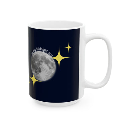 In My Midnight Era Mug – Celestial Moon & Stars Coffee Cup