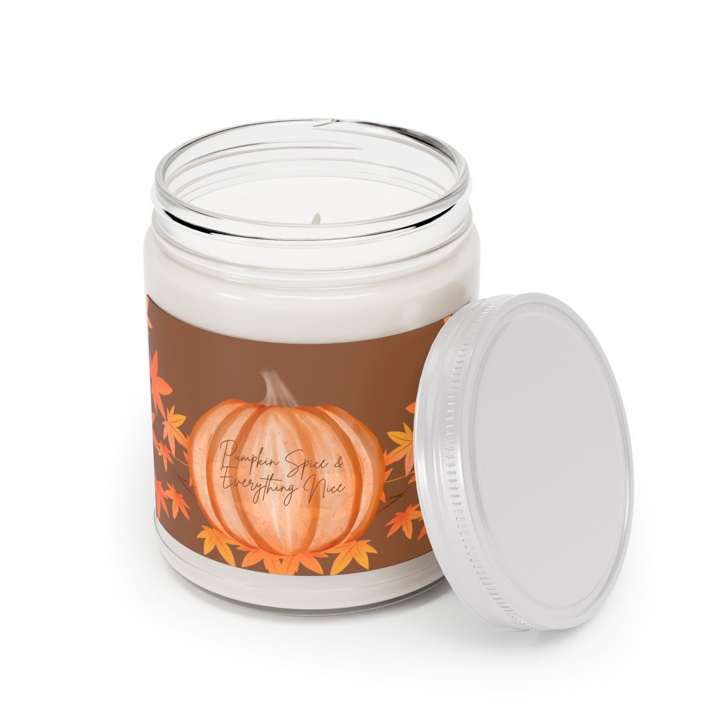 Pumpkin Spice & Everything Nice Candle – Cozy Fall Scented Soy Candle | Byte & Paper
