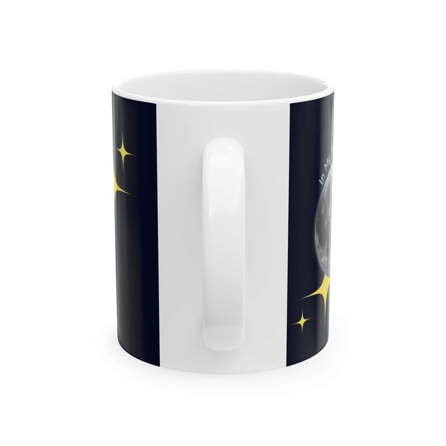 In My Midnight Era Mug – Celestial Moon & Stars Coffee Cup